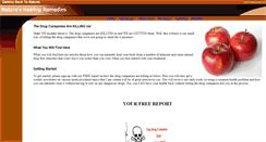 Desktop Screenshot of natures-healing-remedies.com