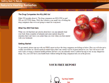 Tablet Screenshot of natures-healing-remedies.com